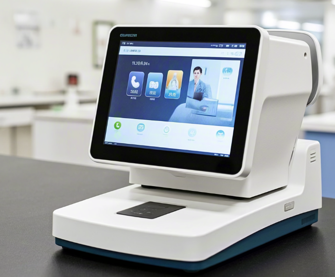 Touch display module specifically designed for vision testing equipment