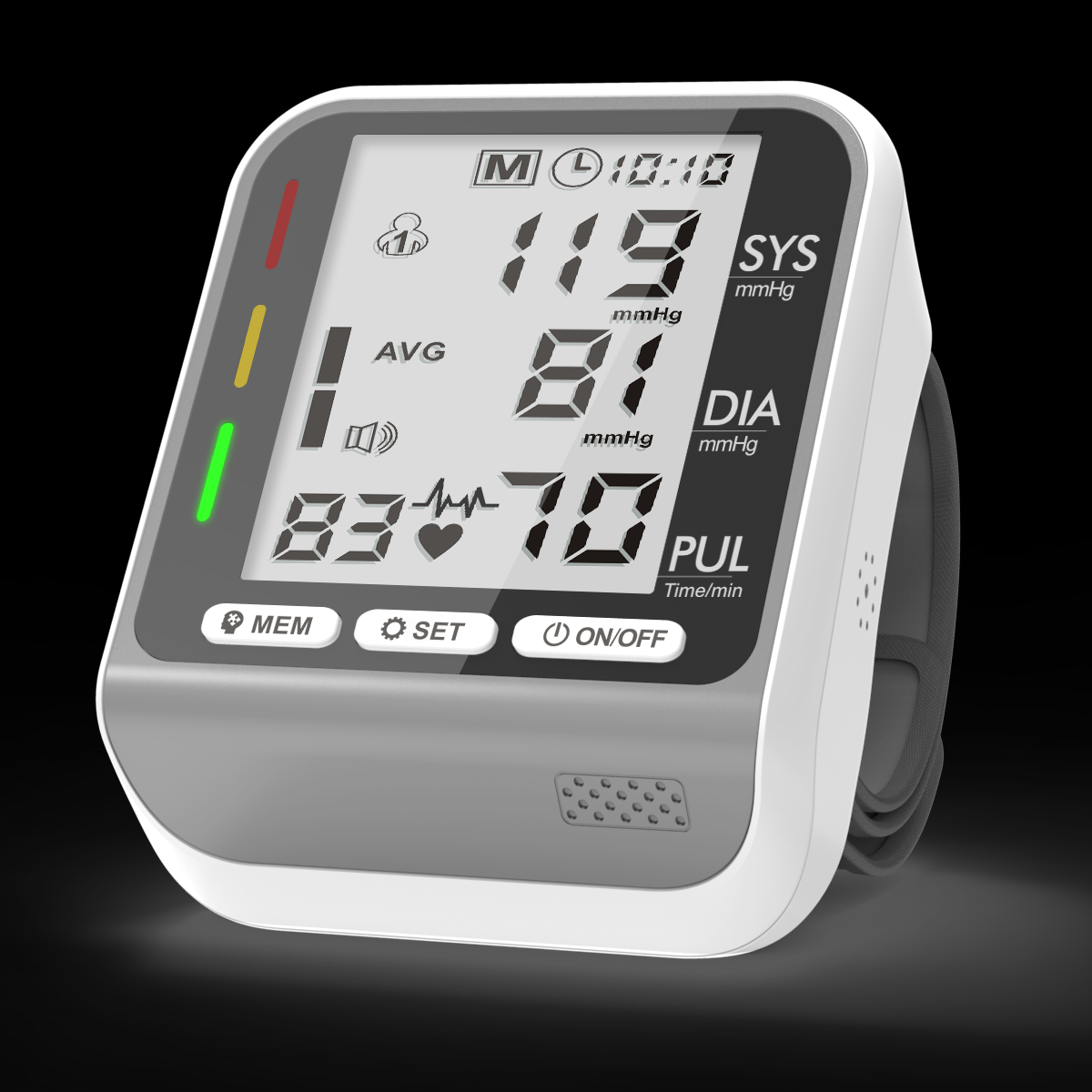 touch screen for blood pressure instrument
